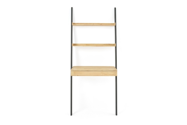 Rubberwood And Painted Leaning Desk