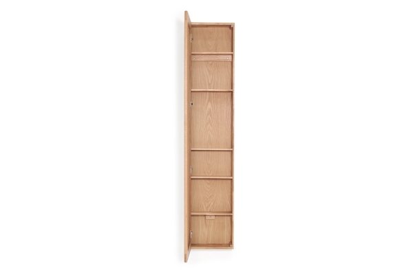 FC Oak Tall Mirror Cabinet