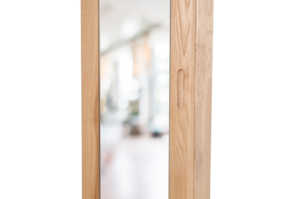 FC Oak Tall Mirror Cabinet