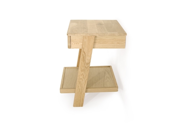 FC Oak Laya Low Bedside Table