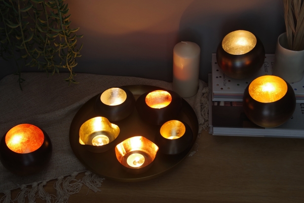 Metal Tea Lights Holder O Rj