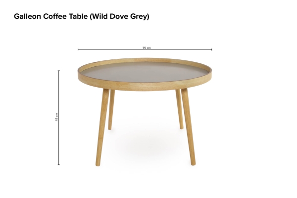 Galleon Coffee Table Wild Dove Grey