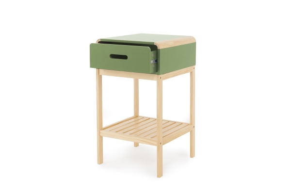 FC Hale Bedside Cabinet Green