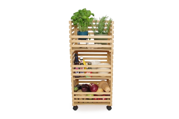 FC Hugo Stacking Bamboo Rolling Storage
