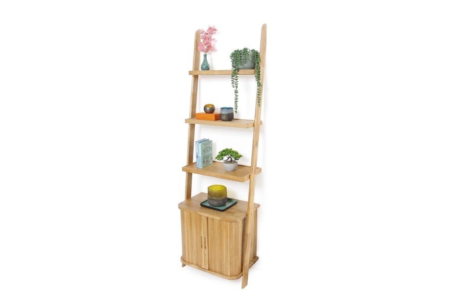 FC Tambour Narrow Leaning Cabinet