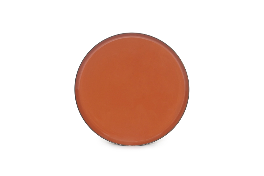 FC Enamel Coaster Terracotta