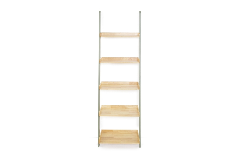 FC Rubberwood And Pine Ladder Shelf