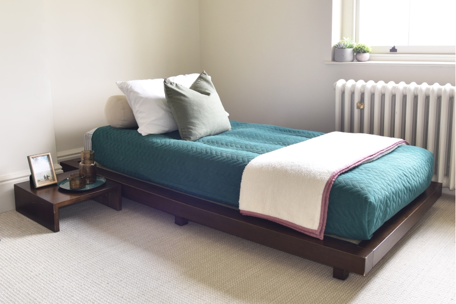 FC Dark Rubberwood Single Bed AS LS