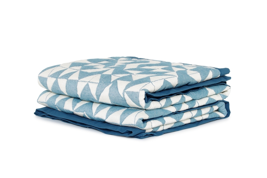 FC Origami Throw Oslo Blue