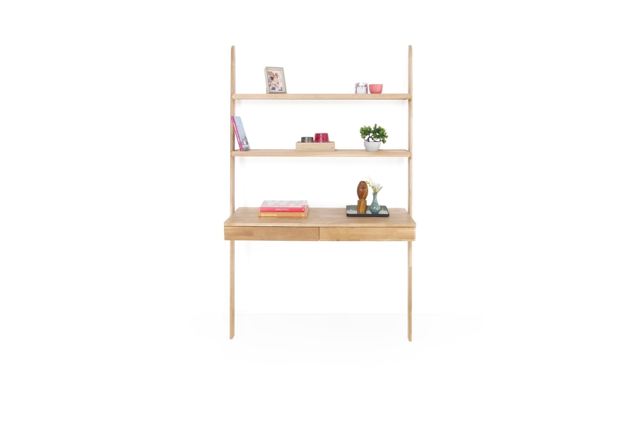 FC Oak Rounded Wide Ladder Desk
