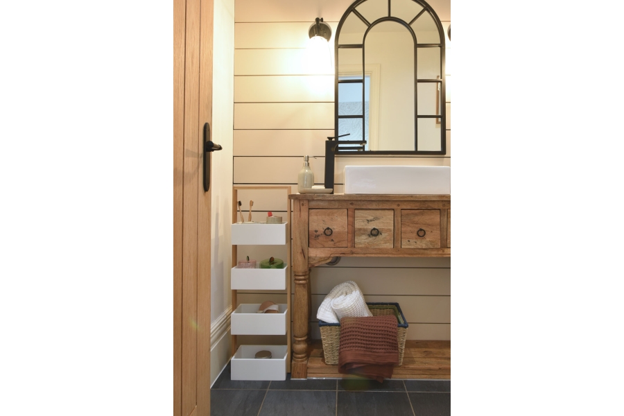 FC Oak Bathroom Caddy MDF FB LS