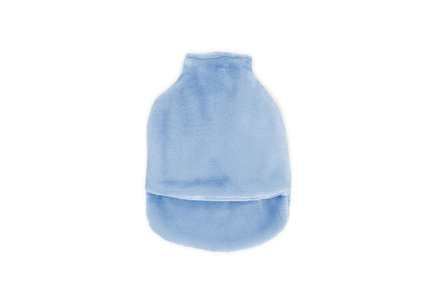 FC Deep Fleece Foot Warmer Hot Water Bottle Soft Blue