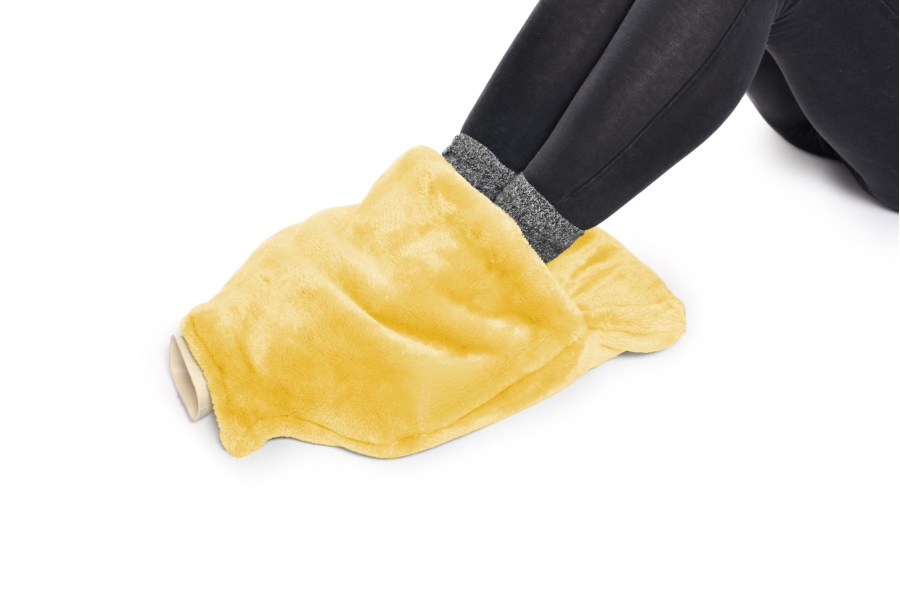 FC Deep Fleece Foot Warmer Hot Water Bottle Mimosa Yellow V
