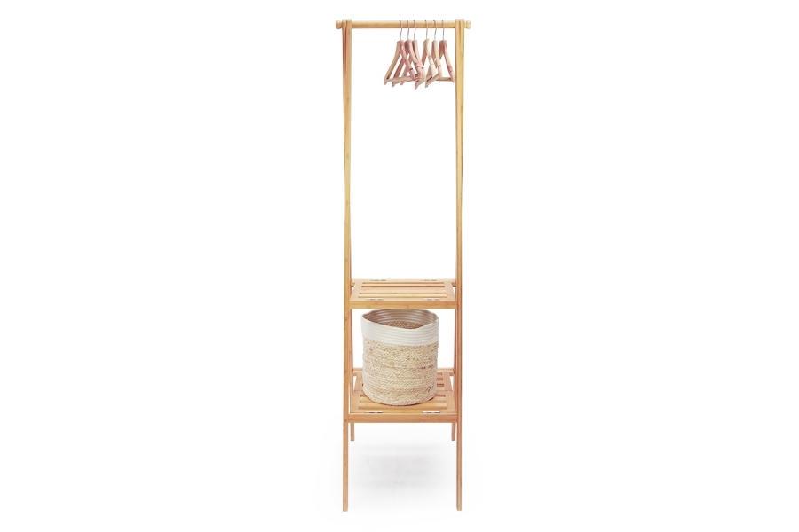 2-Shelf Folding Narrow Wardrobe