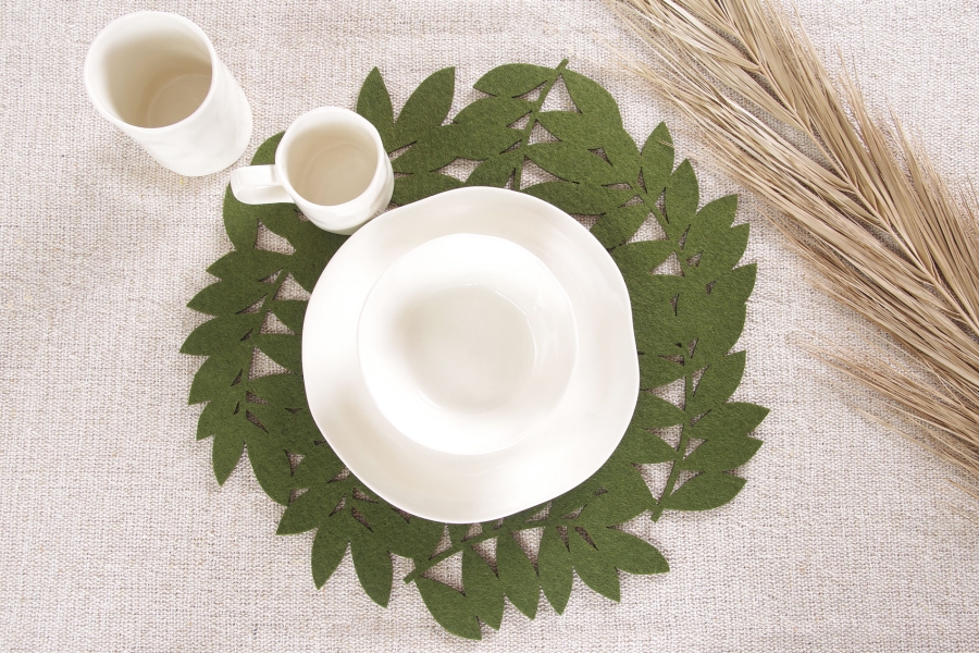 FC Laurel Placemats Forest Green