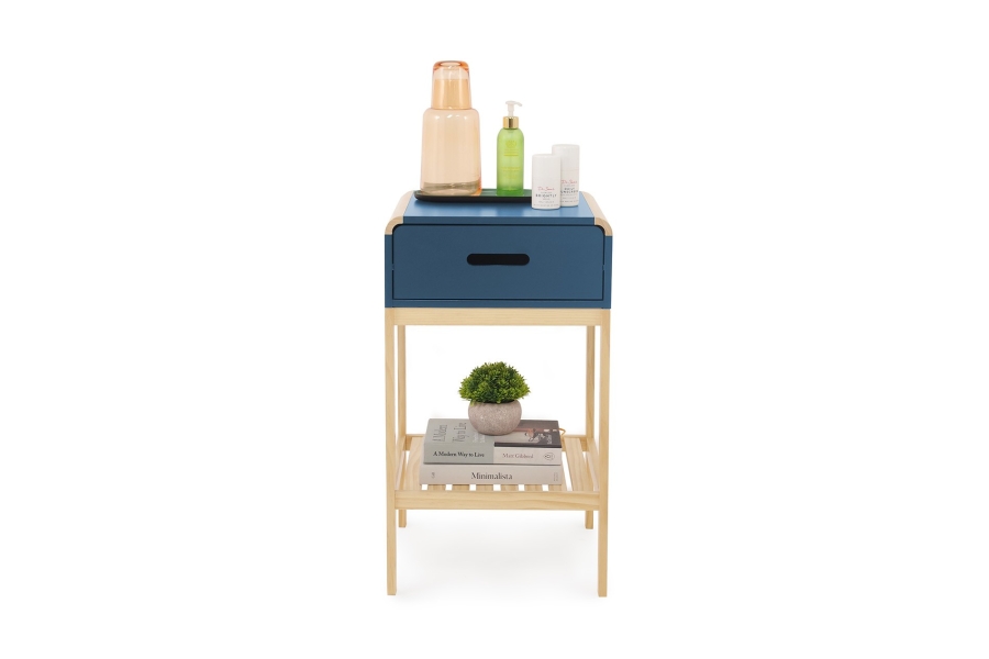 FC Hale Bedside Cabinet Blue
