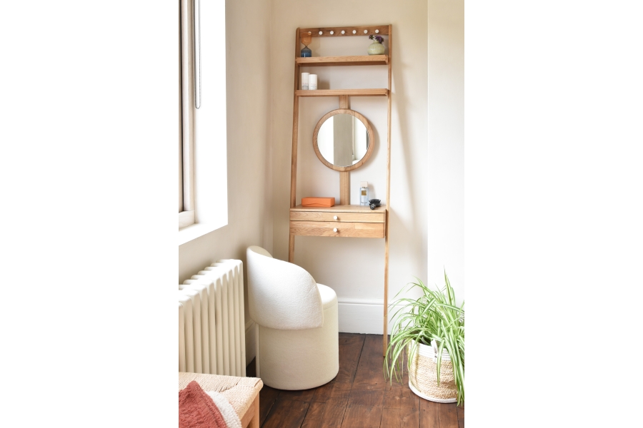 FC Oak Leaning Dressing Table Leytonstone LS Ppj Iy