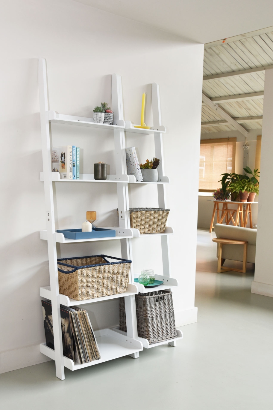 FC MDF Leaning Ladder Shelves Wotton LS Gzh It