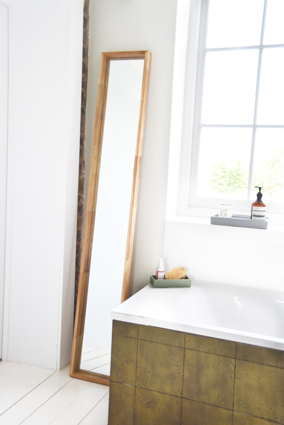 Oak Long Mirror