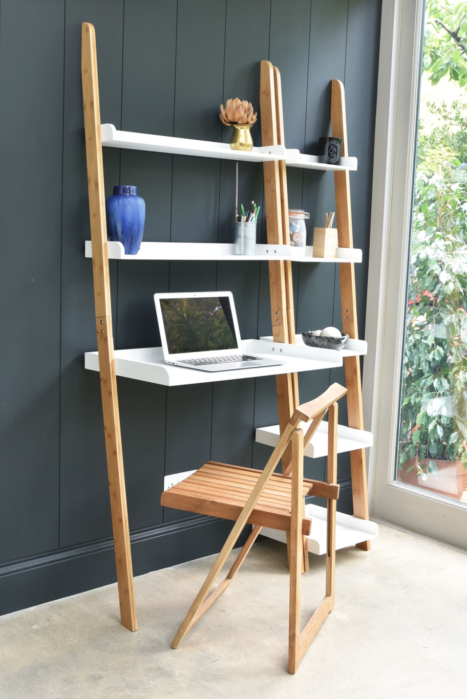 Ladder Desk Bamboo MDF Tpb U