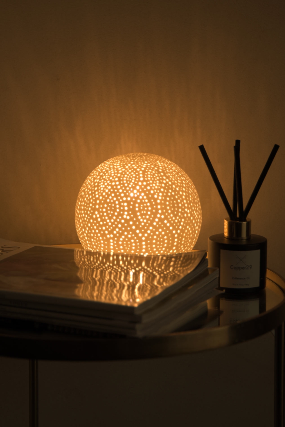 Round Kashmir Lamp