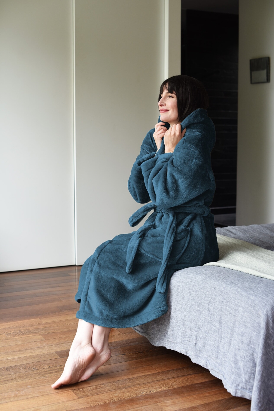 FC Deep Fleece Robe Legion Blue