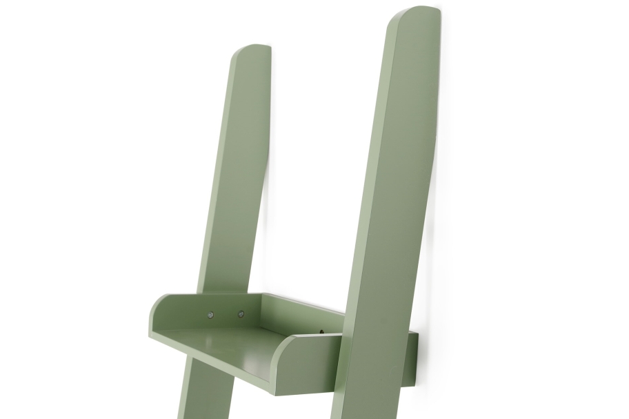 Narrow Ladder Shelves (Olive Green)