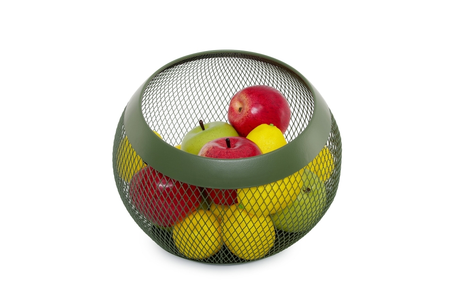 FC Nambu Metal Fruit Bowl Green