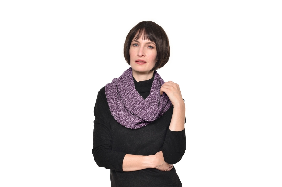 FC Chenille Neck Warmer Mulberry Purple Wgrt Aa