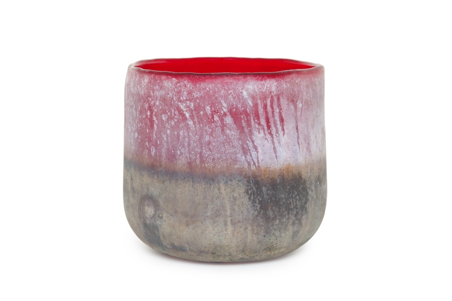Lumo Glass Nerja Pot (Garnet)