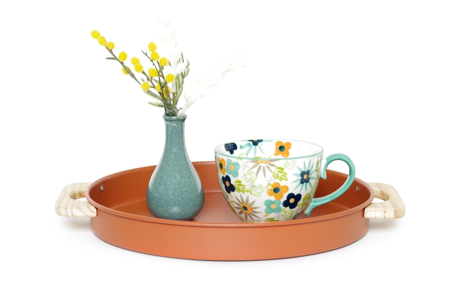FC Totte Metal Trays Terracotta