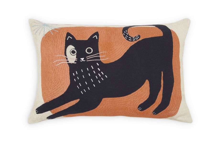 FC Black Cat Cushion Cover X