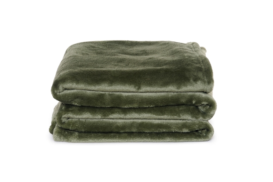 FC Deep Fleece Throw Deep Green