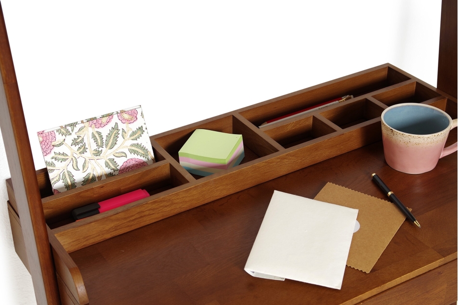 Dark Oak Leaning  Ladder Desk