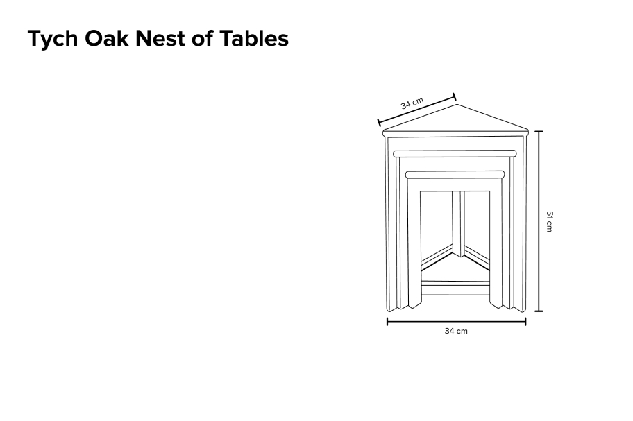 Tych Oak Nest Table V