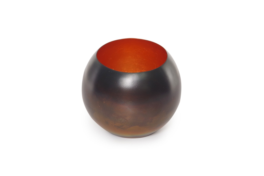 Raundo Metal Tea Light Holder (Burnt Brass)