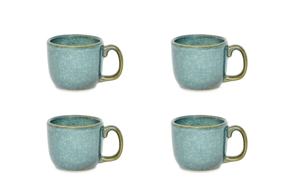 Glazed Ceramic Espresso Cup Set of Four Futon Company