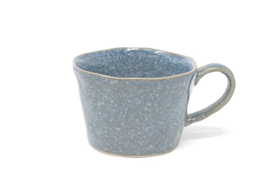 Reactive Glaze Tea Cup Nordic Blue Wqr Sk