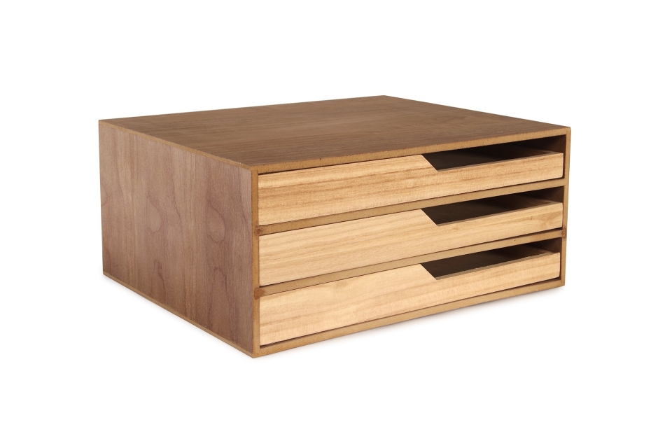 Veneered Shallow Drawer Unit Futon Company