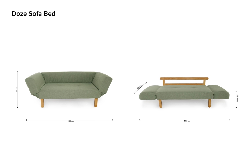 Doze Sofa Bed Green