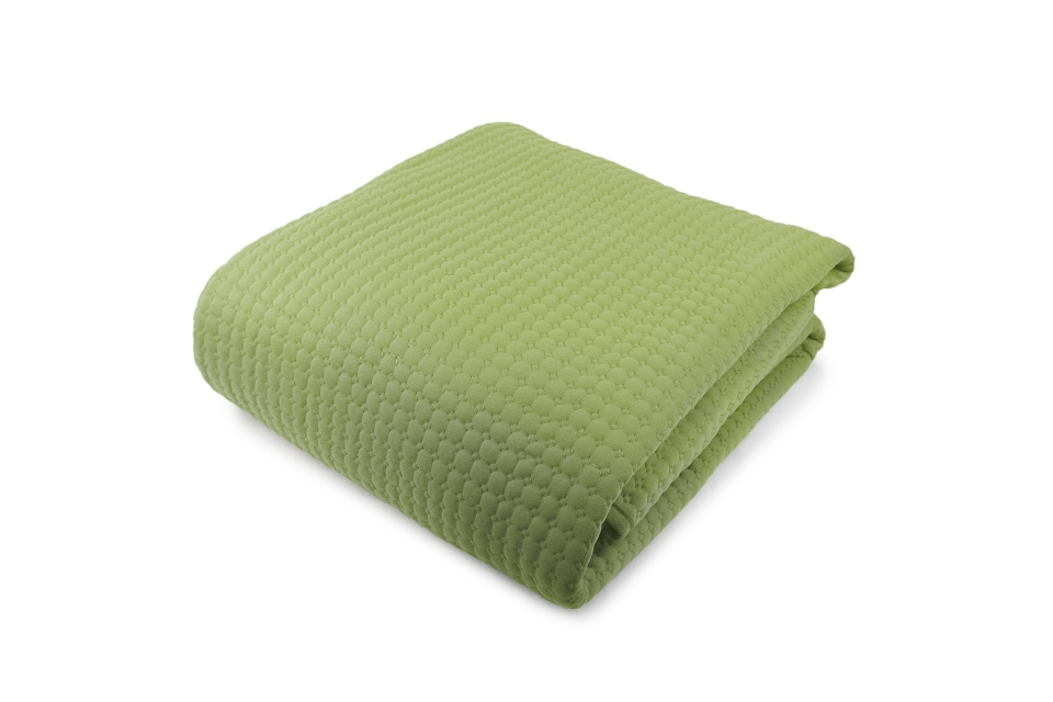 FC Quilted Jersey Bedspread Aspen Green