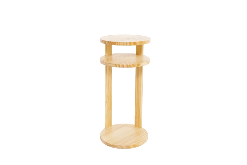 FC Ditto Pine Side Table On Zi