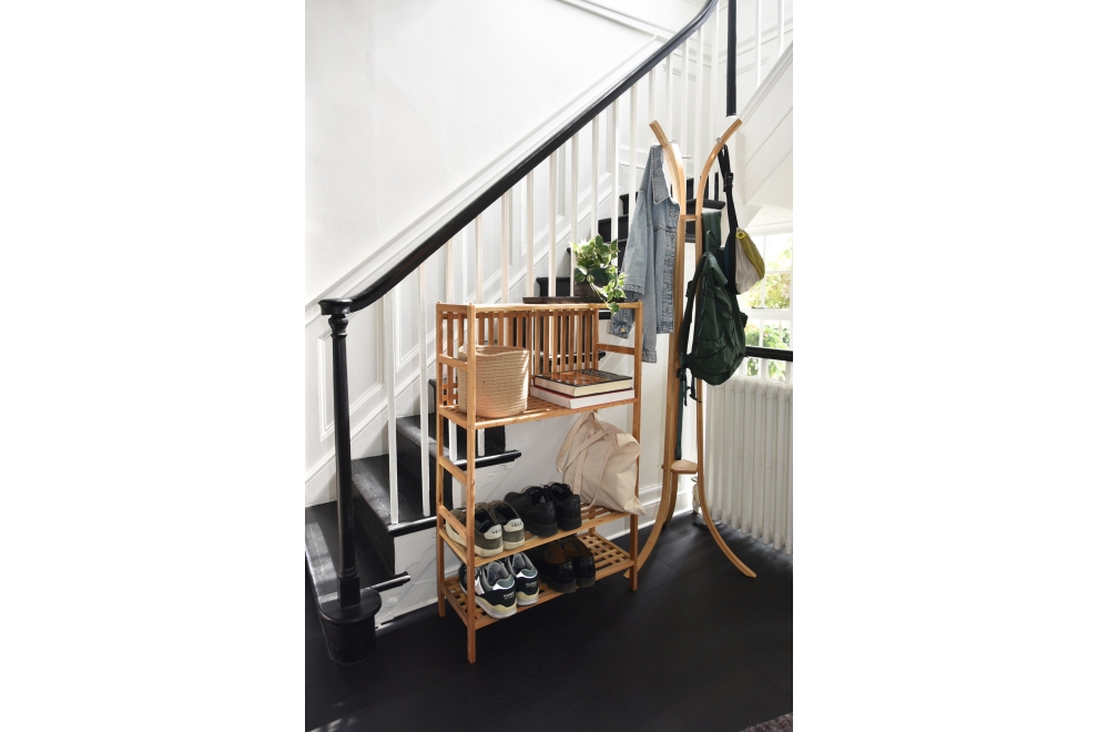 FC Bamboo Coat Stand Akira Shelves Georgian Park LS