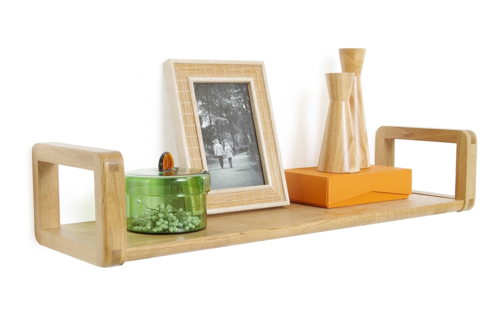 FC Loop Oak Wall Shelf Cm