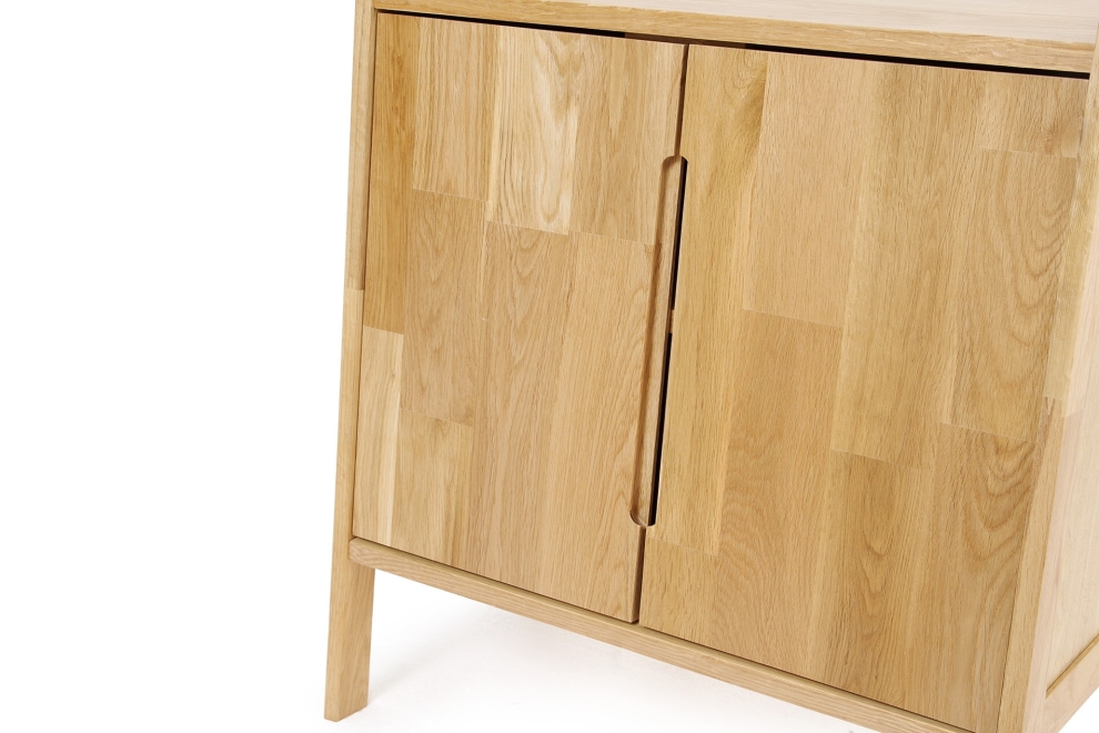 FC Oak Iso Wide Cabinet