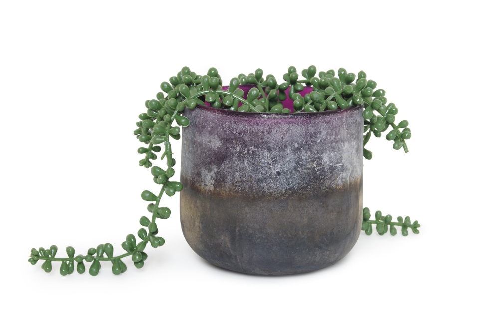 Lumo Glass Nerja Pot (Mulberry)
