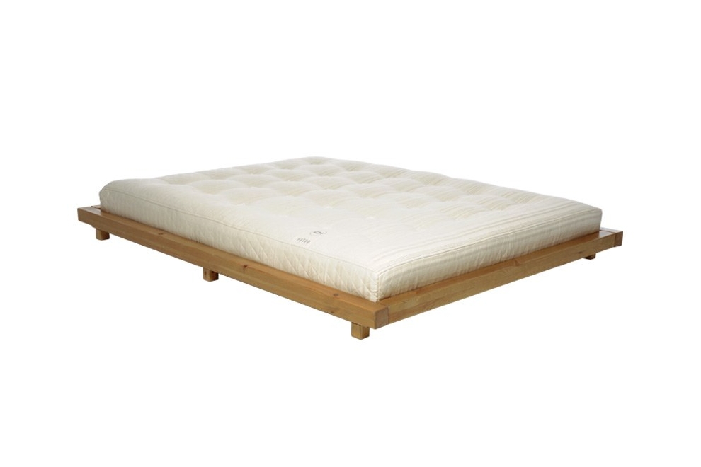 Platform Bed Pine With Elm Stain Frame And Deepsleep Mattress