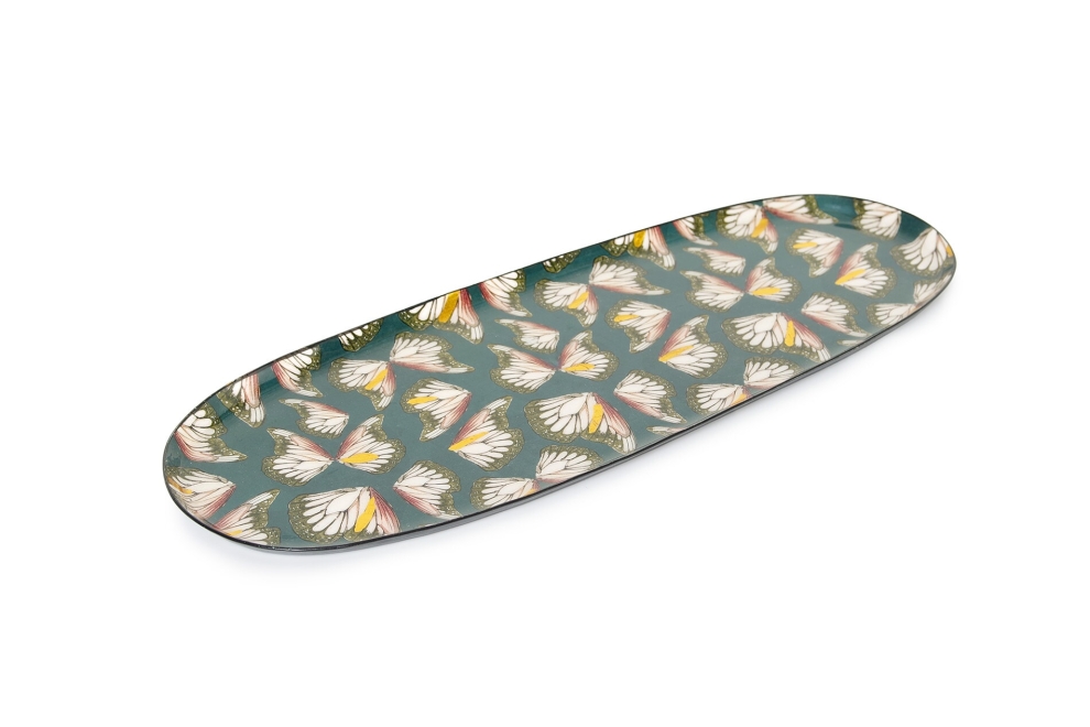 FC Butterfly Enamel Tray Large