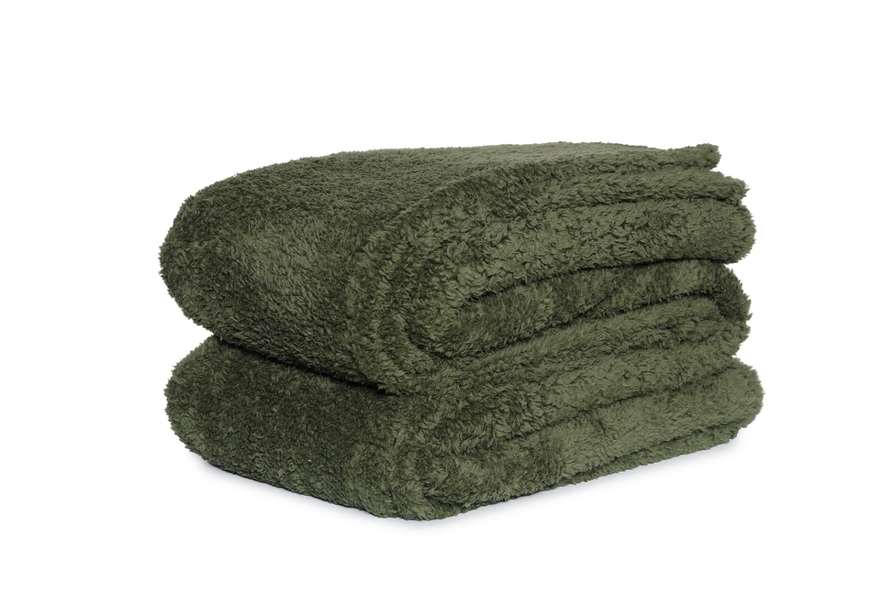 FC Sheepskin Bedspread Olive Green