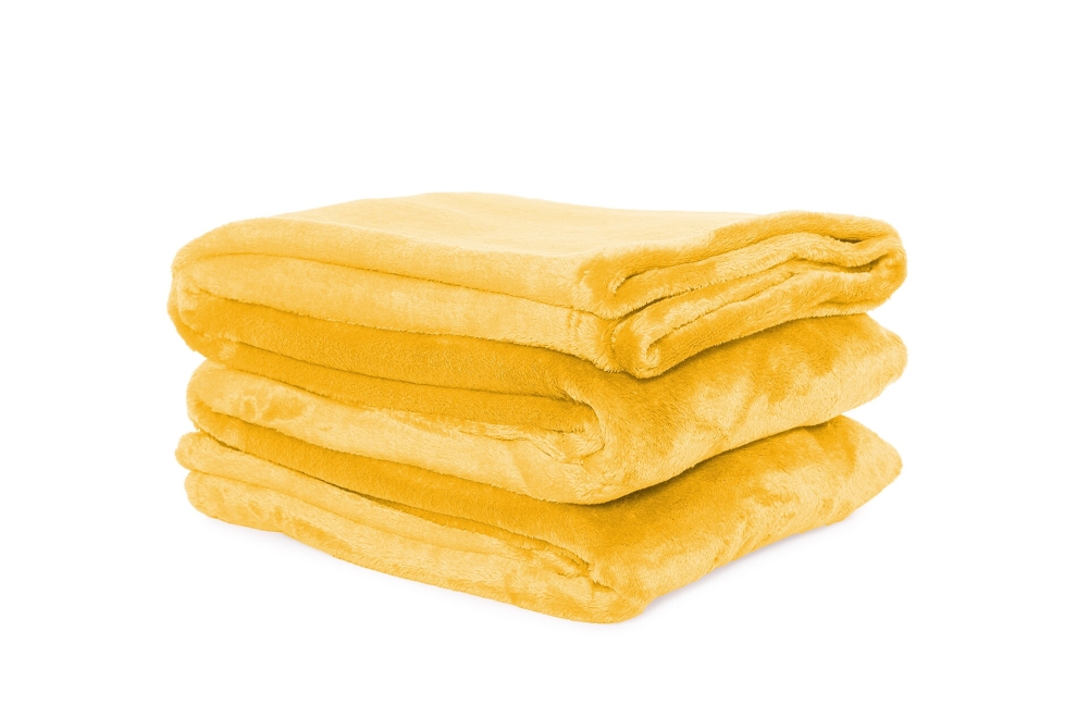 Deep Fleece Bedspread Mimosa Yellow